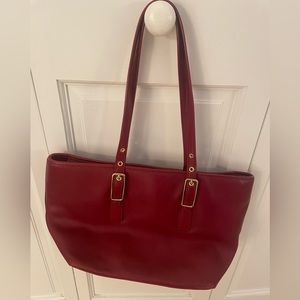 Coach leather tote